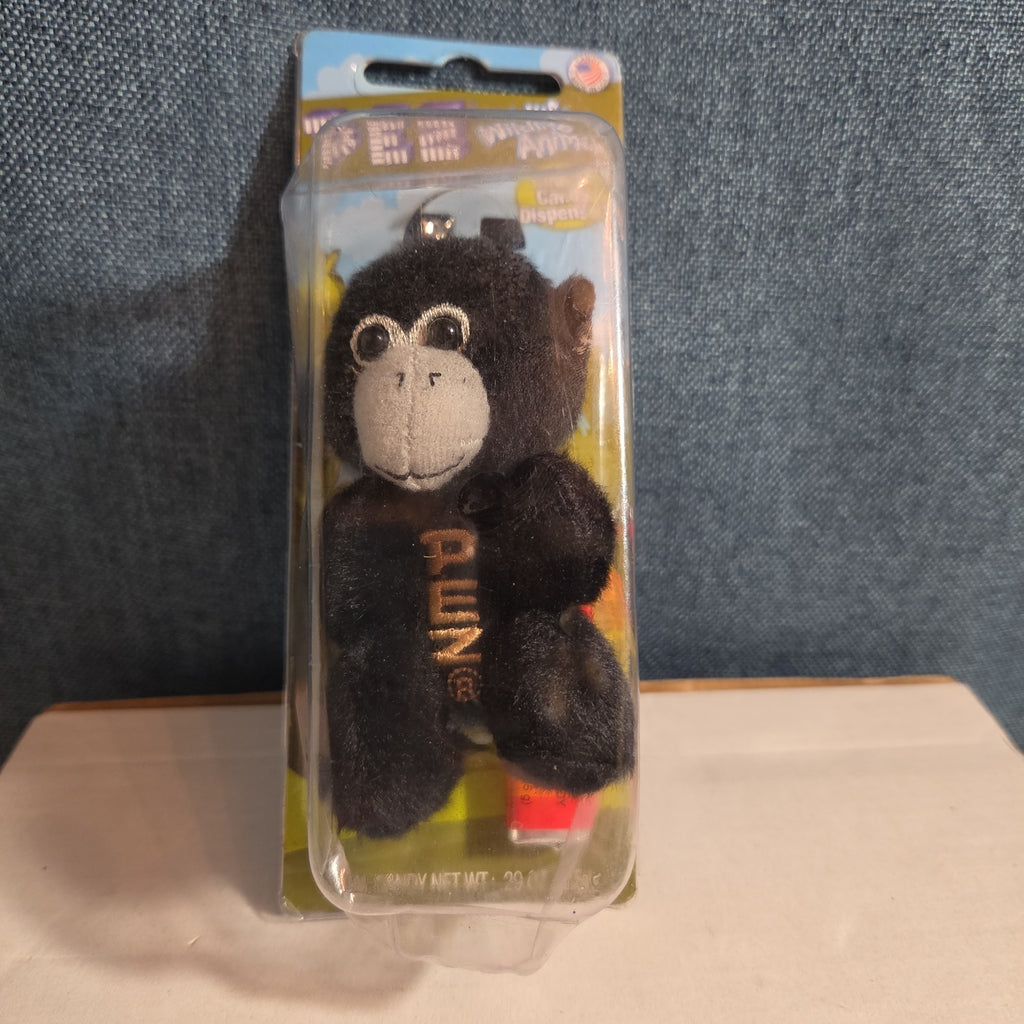 PEZ Wildlife Animals Plush Monkey Chimp Keychain Dispenser 2015