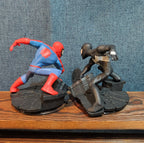 Disney Infinity 2.0 Spider-Man Black Red Suit 2 Figure Lot PVC Loose