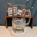 Libbey Gibraltar Super Mug 8-Inch Heavy Glass Beer Stein Vintage