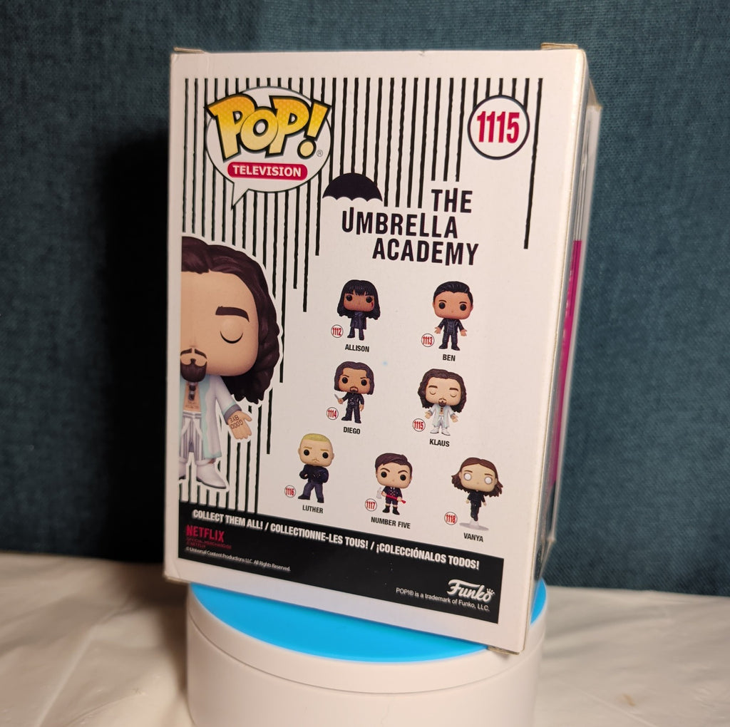 Funko POP Umbrella Academy Klaus 1115 Vinyl Figure S2 Cult in Box with Protector
