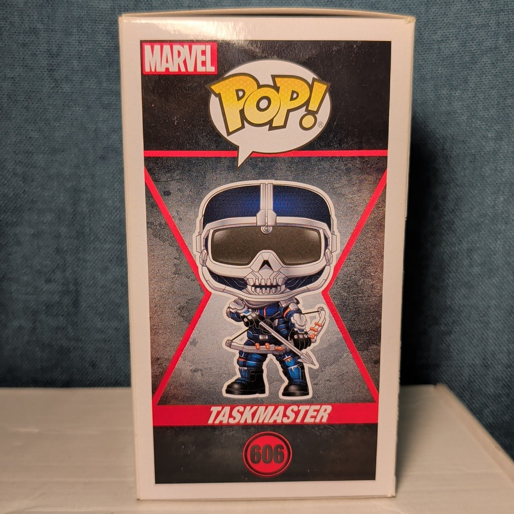 ​Funko Pop Marvel Black Widow Taskmaster #606  with Bow in Box with Protector