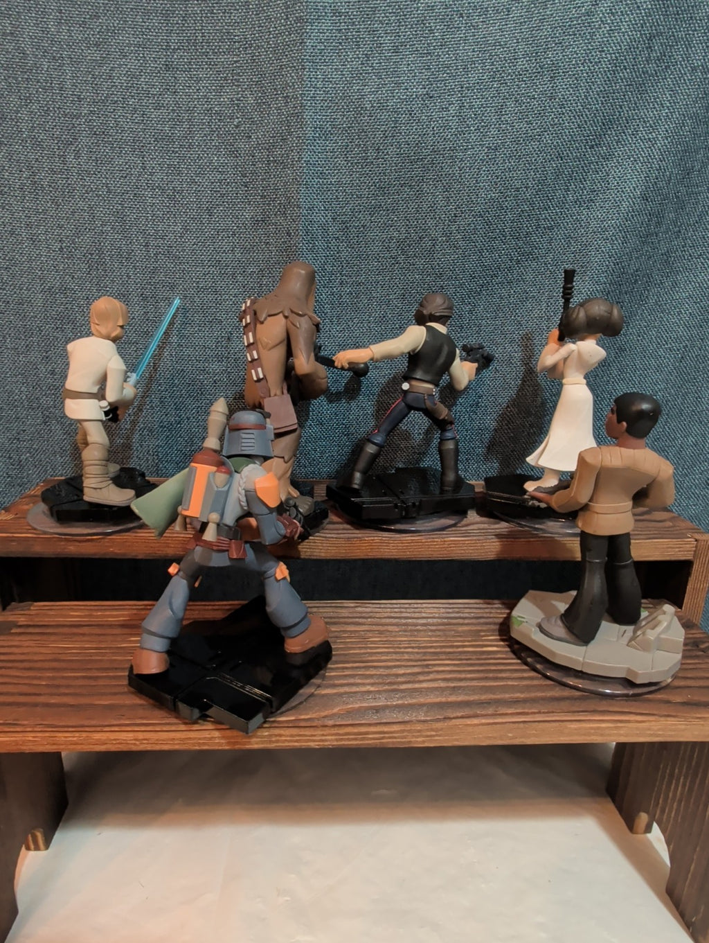 Disney Infinity 3.0 Star Wars 6 Figure Lot Luke Han Leia PVC Loose