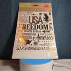 Crafters Square Gold Foil USA Patriotic Rub-On Transfers