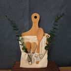 Natural Wood Charcuterie Board 6Pc Farmhouse