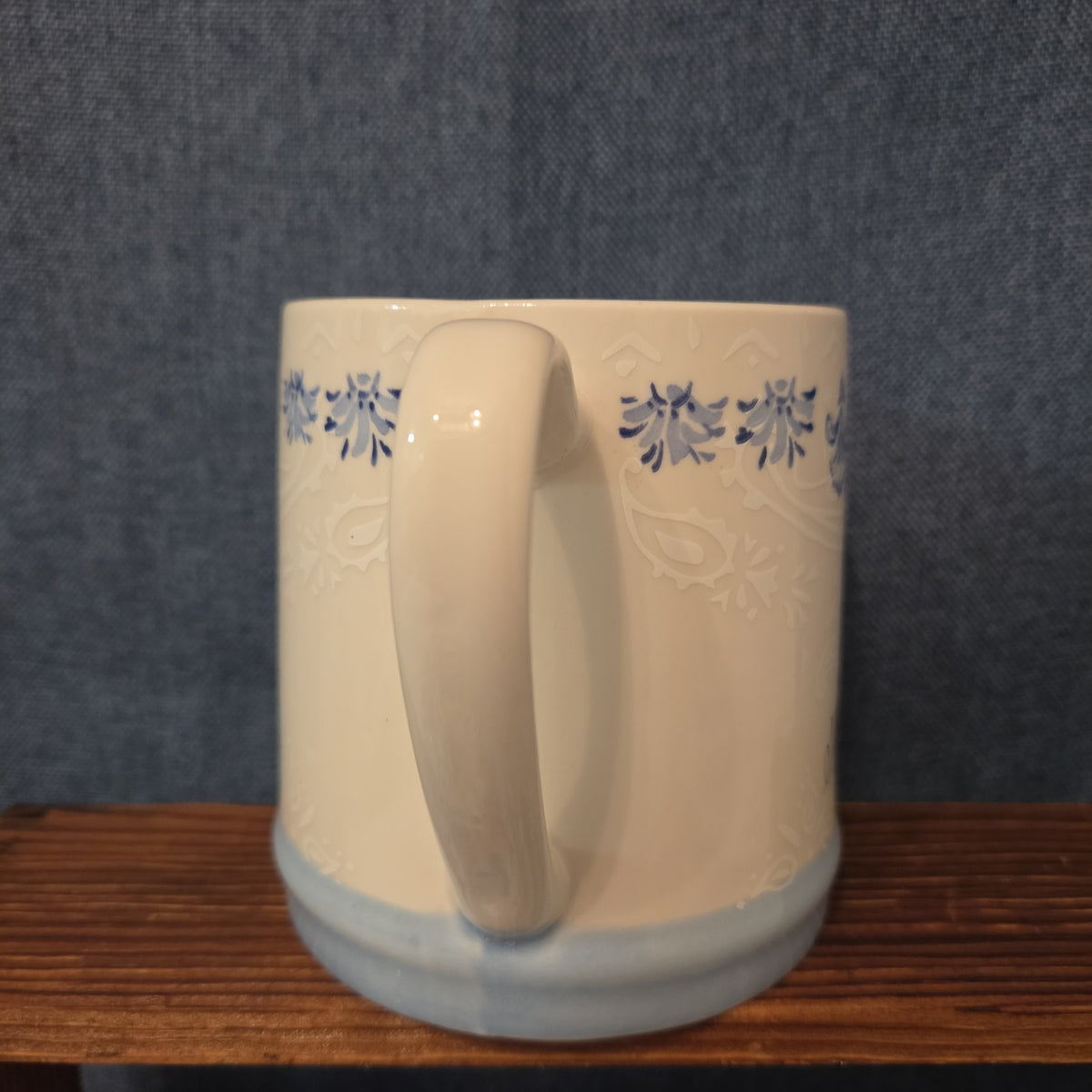 Blessed Mom Coffee Mug For You & Your House 18oz Ceramic Blue White