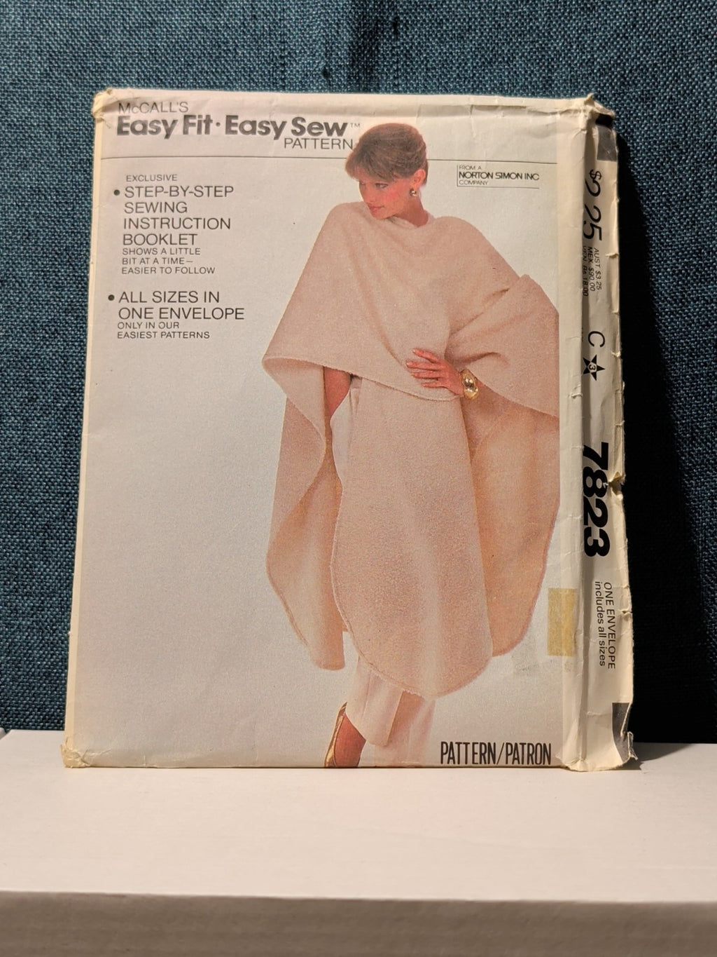 ​Vintage McCall's 7823 Sewing Pattern | Misses' Poncho Cape Wrap | Easy One Size