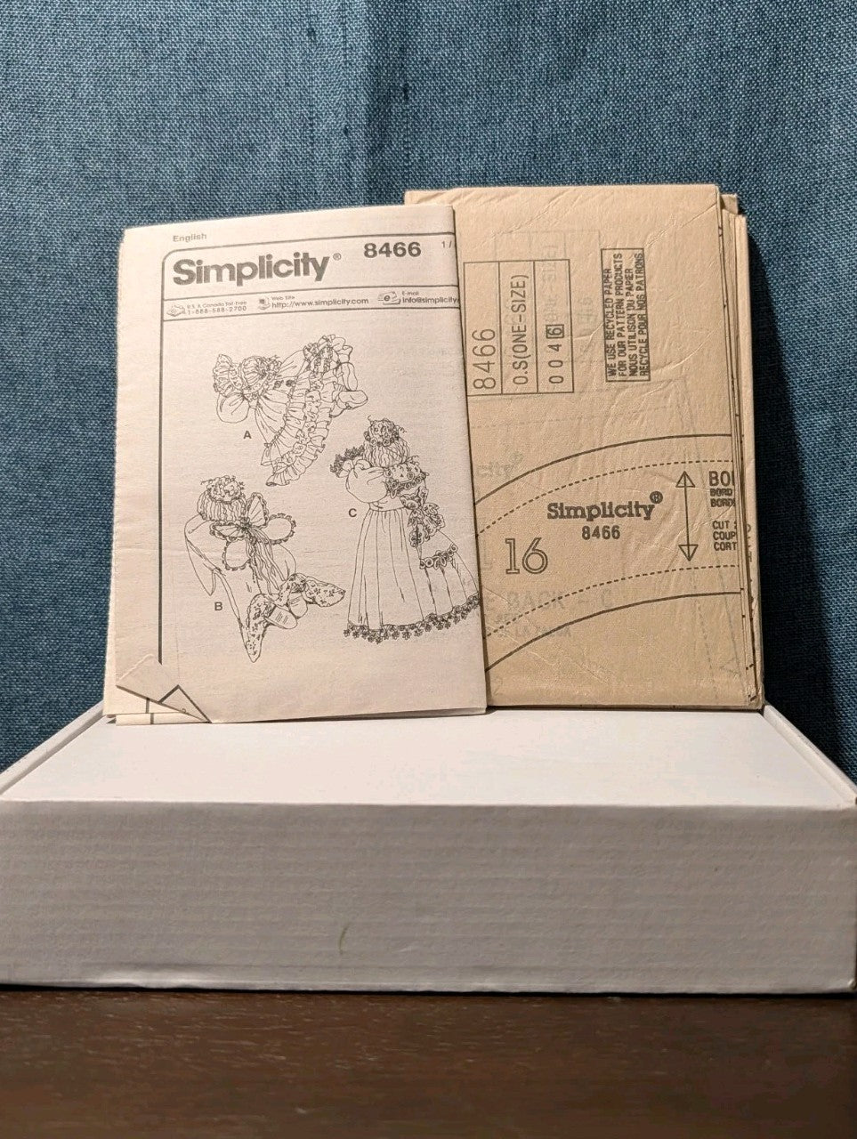 Simplicity 8466 Walnut Creek Hide&Seek Doll Pattern 98 Topsy Turvy 3 Sizes Uncut