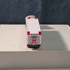 2021 Hess Mini Toy Truck Semi Hauler with Race Car White & Green Collectible