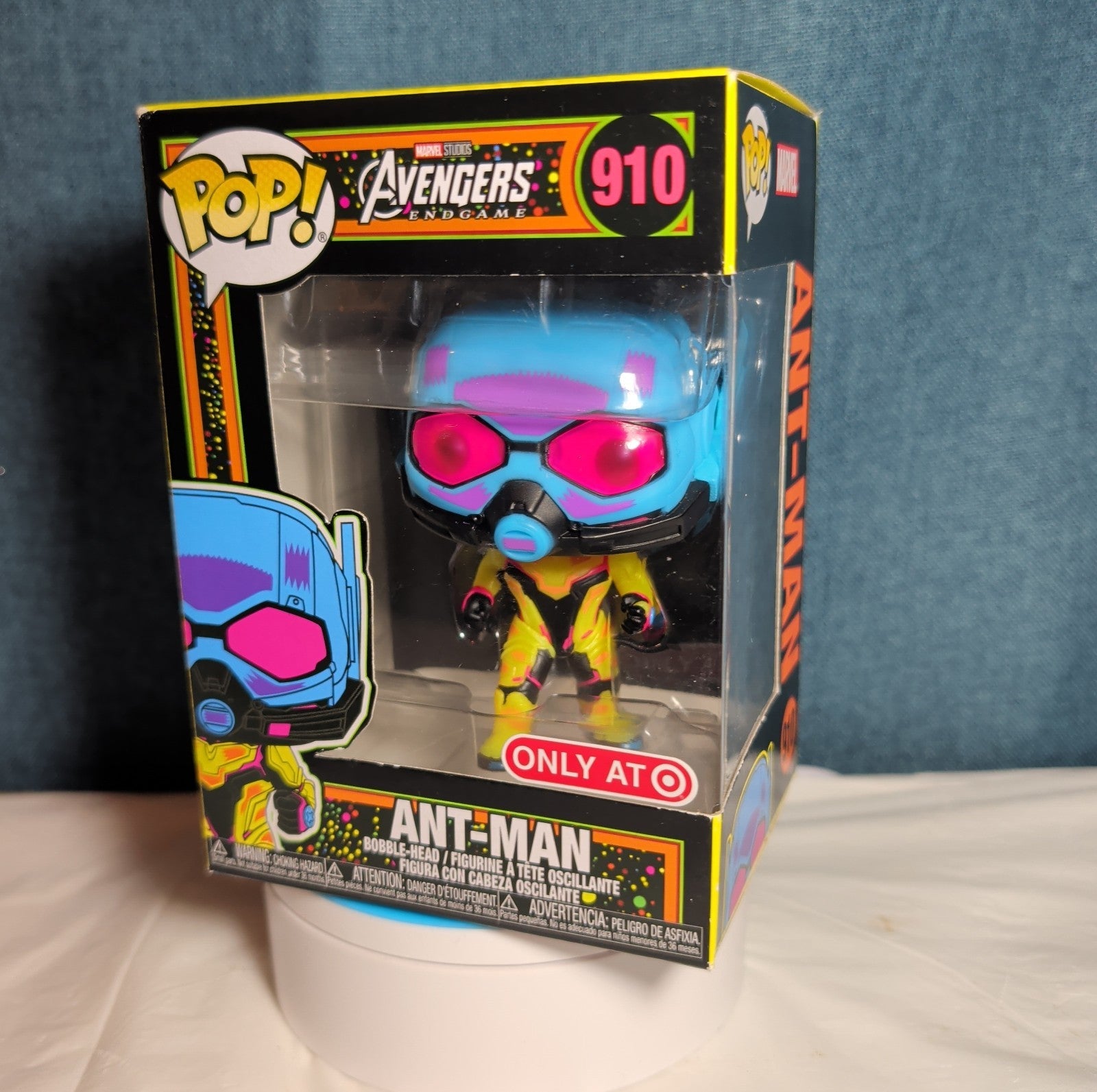 Funko Pop Ant-Man 910 Avengers Endgame Blacklight Target Exclusive PreOwned