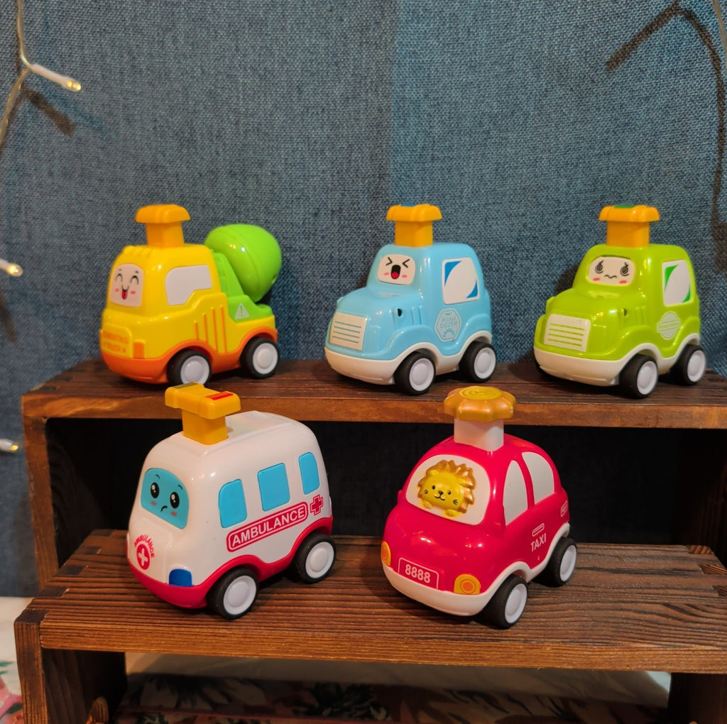 5Pc Pull Back Toy Car Set Toddler Kawaii Push Play