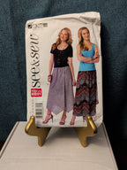 UNCUT Butterick B6346 Skirt Pattern | Asymmetrical Elastic Waist | Size 8-22 |