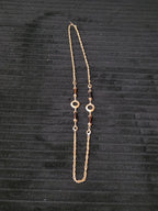 Sarah Coventry Emberwood Long Vintage Necklace 1975 Gold Tone Root Beer Amber