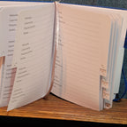 Password Book Internet Logbook Organizer Alphabetical Tabs Blue 4x5"
