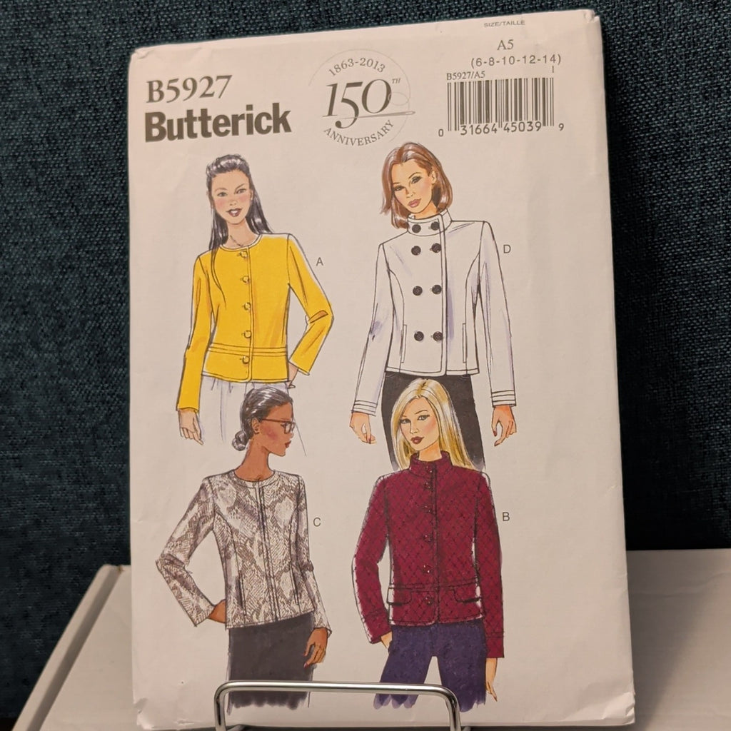 Butterick B5927 Jacket Sewing Pattern Sizes 6-14 UNCUT | 150th Anniversary Easy