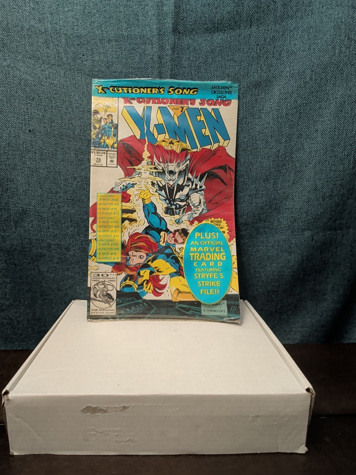 X-Men #15 1992 Polybag w/ Card X-Cutioner's Song Part 7 | Good Condition