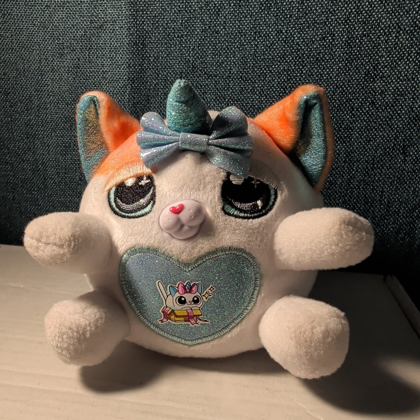 Zuru Rainbocorns Kittycorn Series 2 Exotic Cat 4" Plush Glitter Horn Wings CLEAN