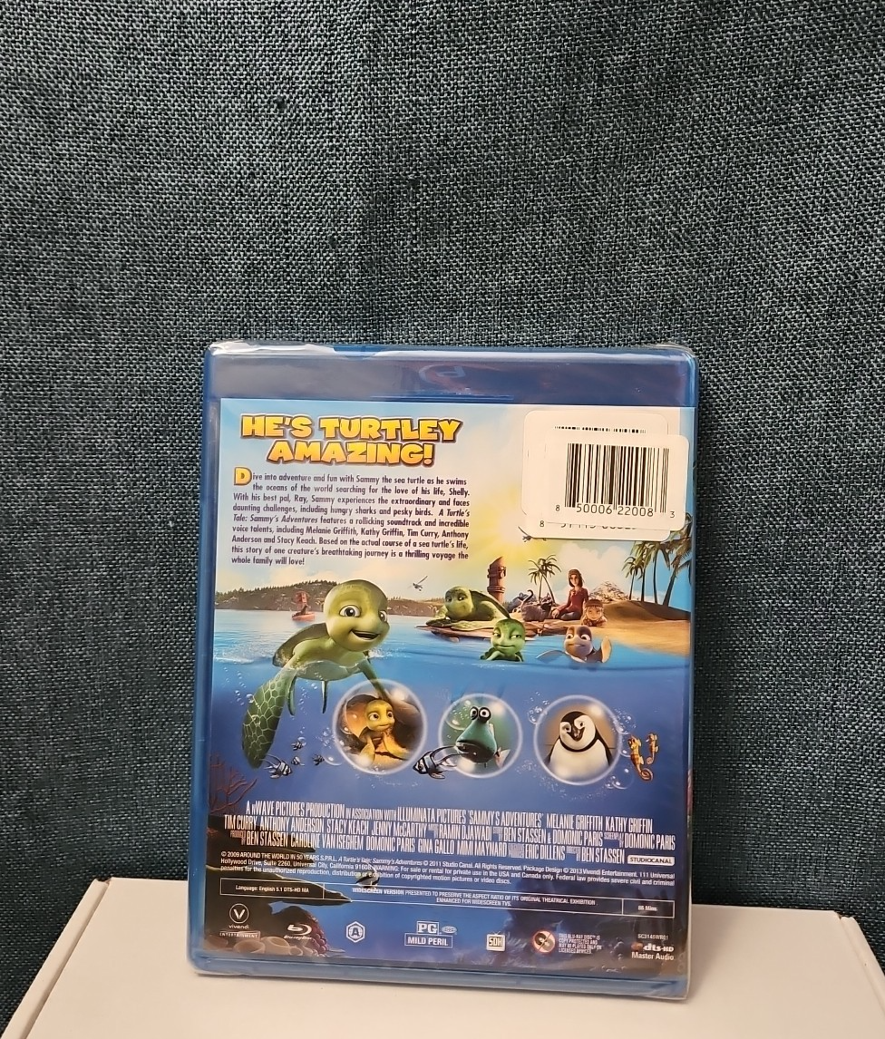 A Turtle's Tale: Sammy's Adventures (Blu-ray) NEW SEALED | Family Animation