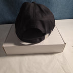 Black Rhinestone Trim Baseball Cap Peng Yuan