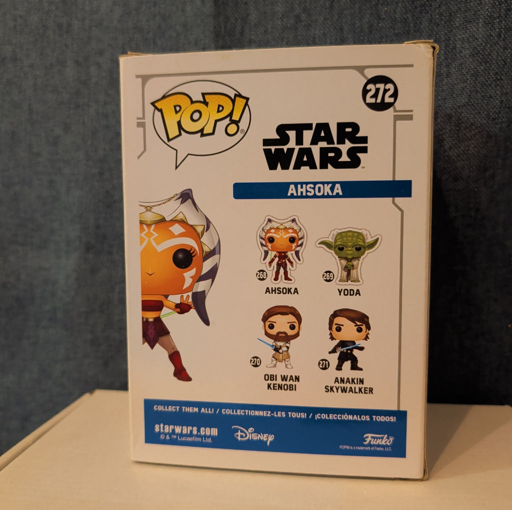 Funko POP Star Wars Ahsoka 272 Hot Topic Exclusive Vinyl In Box with Protector