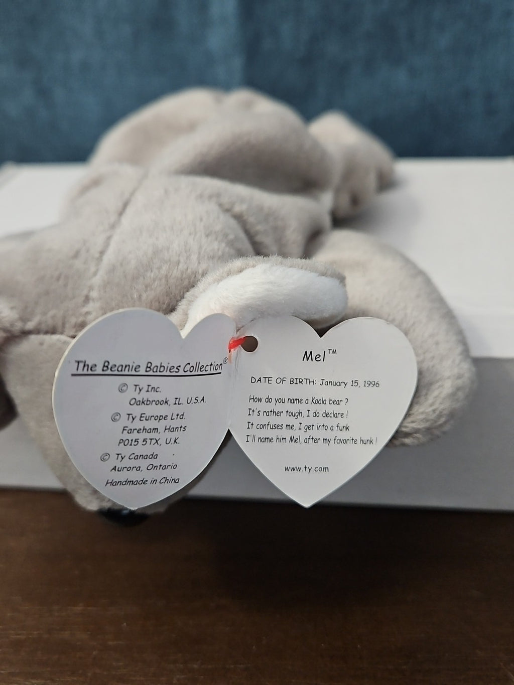 Ty Beanie Baby Mel the Koala | 1996 Vintage Plush | PE Pellets | 5th/6th Gen Tag