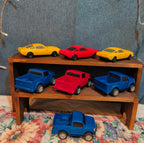 Toy Car Truck Lot 7Pc Plastic Blue Red Yellow