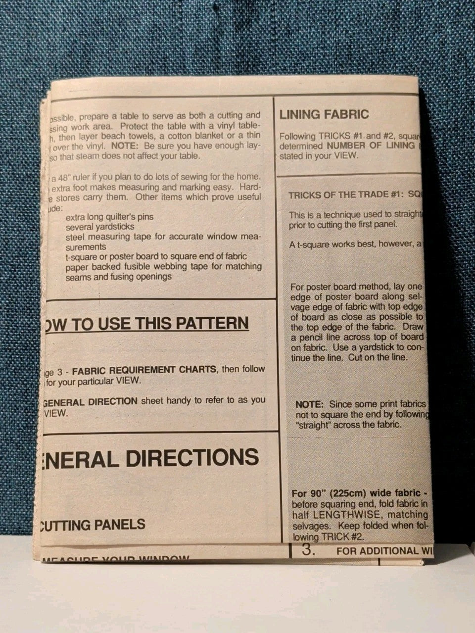 McCall's 8772 Window Valance Swag Topper Pattern 1995 Home Dec In a Sec UNCUT