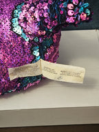 Shimmeez Arlo Narwhal Plush 11" | Reversible Sequin Blue to Purple | Sensory