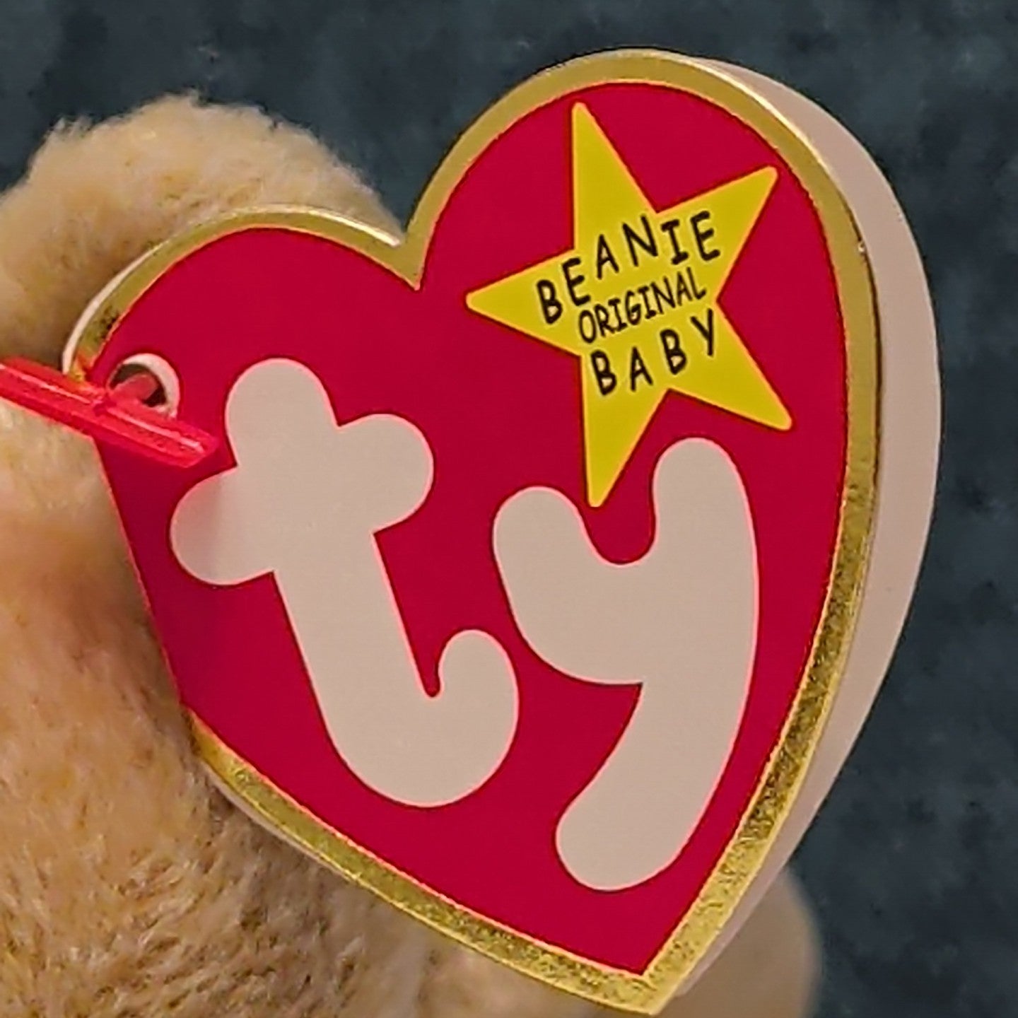 TY Beanie Baby ALMOND Beige Bear 1999 | MWMT Mint Tags | Retired Rare 7" Toy