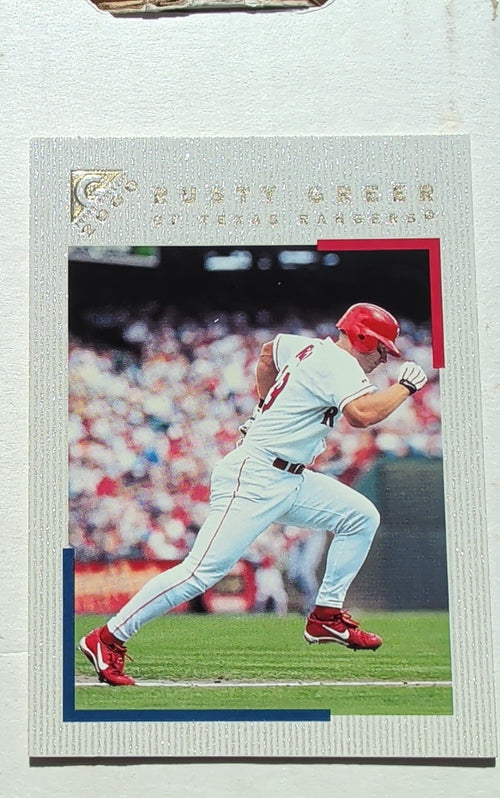 2000 Topps Gallery Rusty Greer #4 Texas Rangers Canvas Texture Baseball Card
