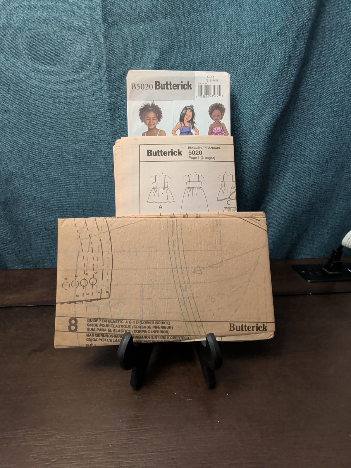 UNCUT Butterick B5020 Pattern | Girls Summer Dress Tunic Leggings Shorts | 2-5