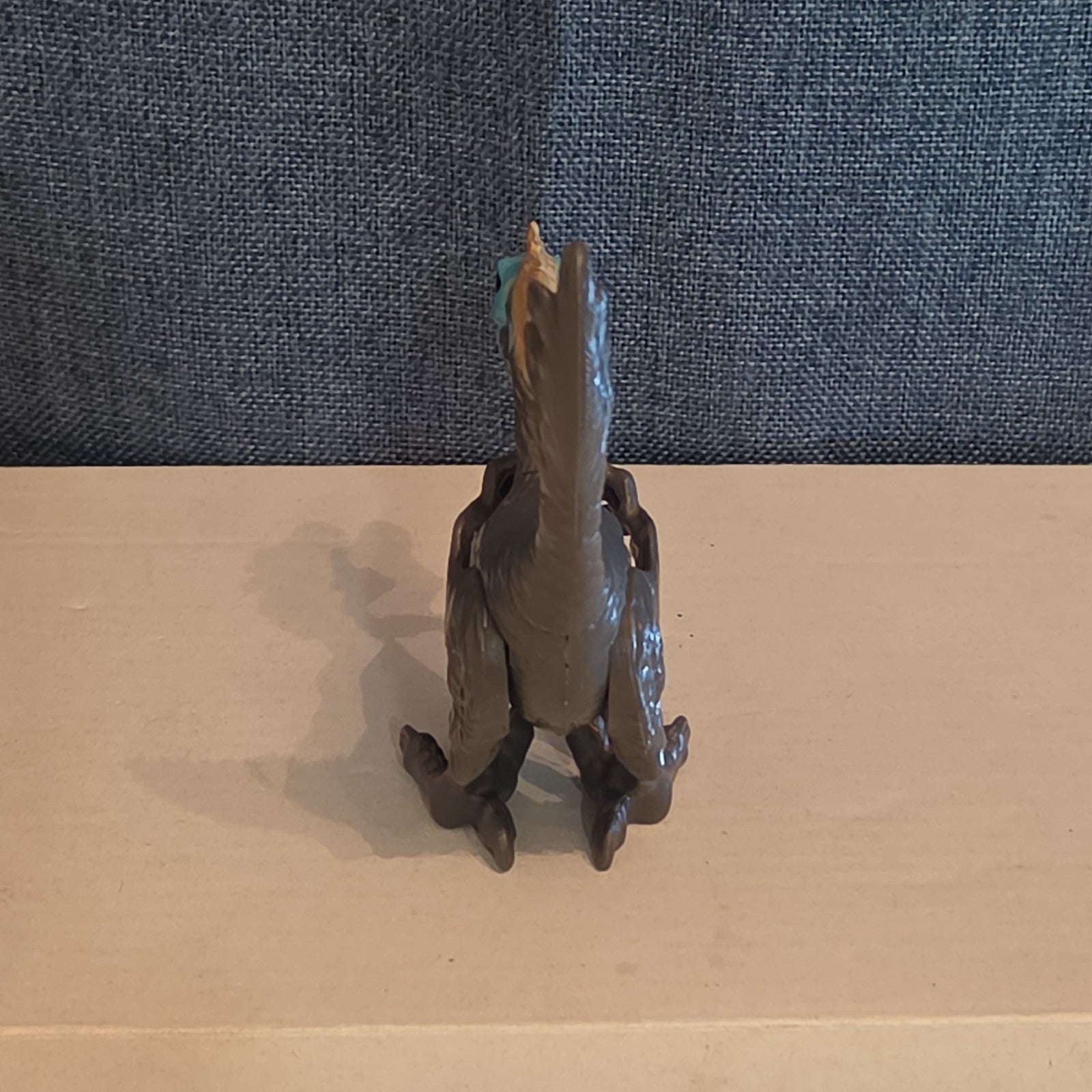 Animal Planet Dino Tower Replacement Raptor Figure Feathered Blue Face Toy