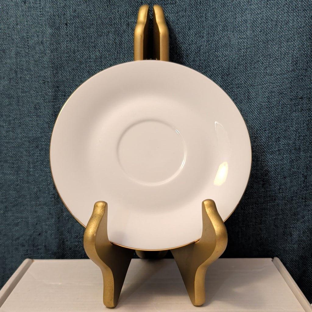 Set of 4 Sea Gull Fine China Saucers 6" | Jian Shang Gold Trim | Replacement