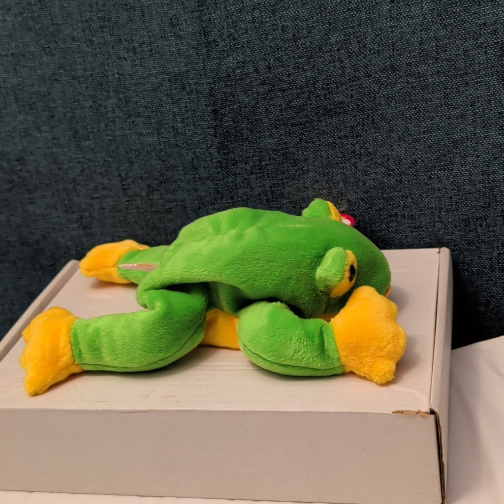 TY Beanie Baby SMOOCHY the Frog 1997 | MWMT Mint Tags | Retired Felt Mouth