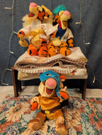 Disney Tigger Plush Lot Angel Mardi Gras Professor Pooh Blanket
