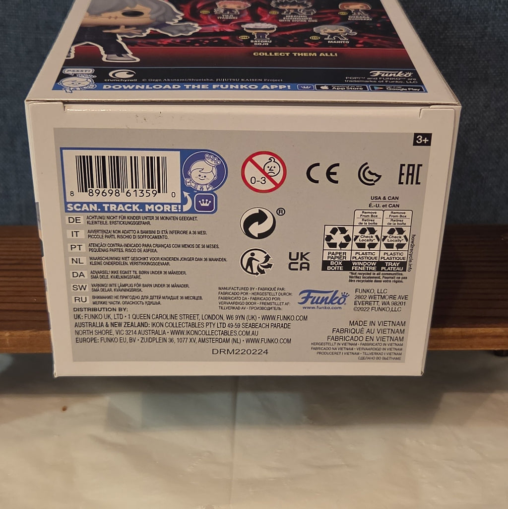 Funko Pop Animation Jujutsu Kaisen Mahito #1115 Vinyl Figure with Protector