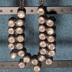 Gunmetal Double Layer Crystal Statement Necklace Edgy Glam