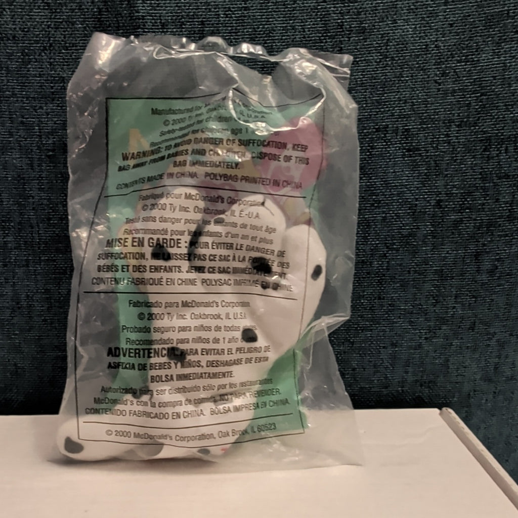 Ty Teenie Beanie Baby Dotty the Dalmatian #4 McDonald’s 2000 Sealed New Dog Toy