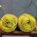 Herrschners Afghan Yarn 2 Ply Celadon Green Acrylic 2 Skein Lot 0046