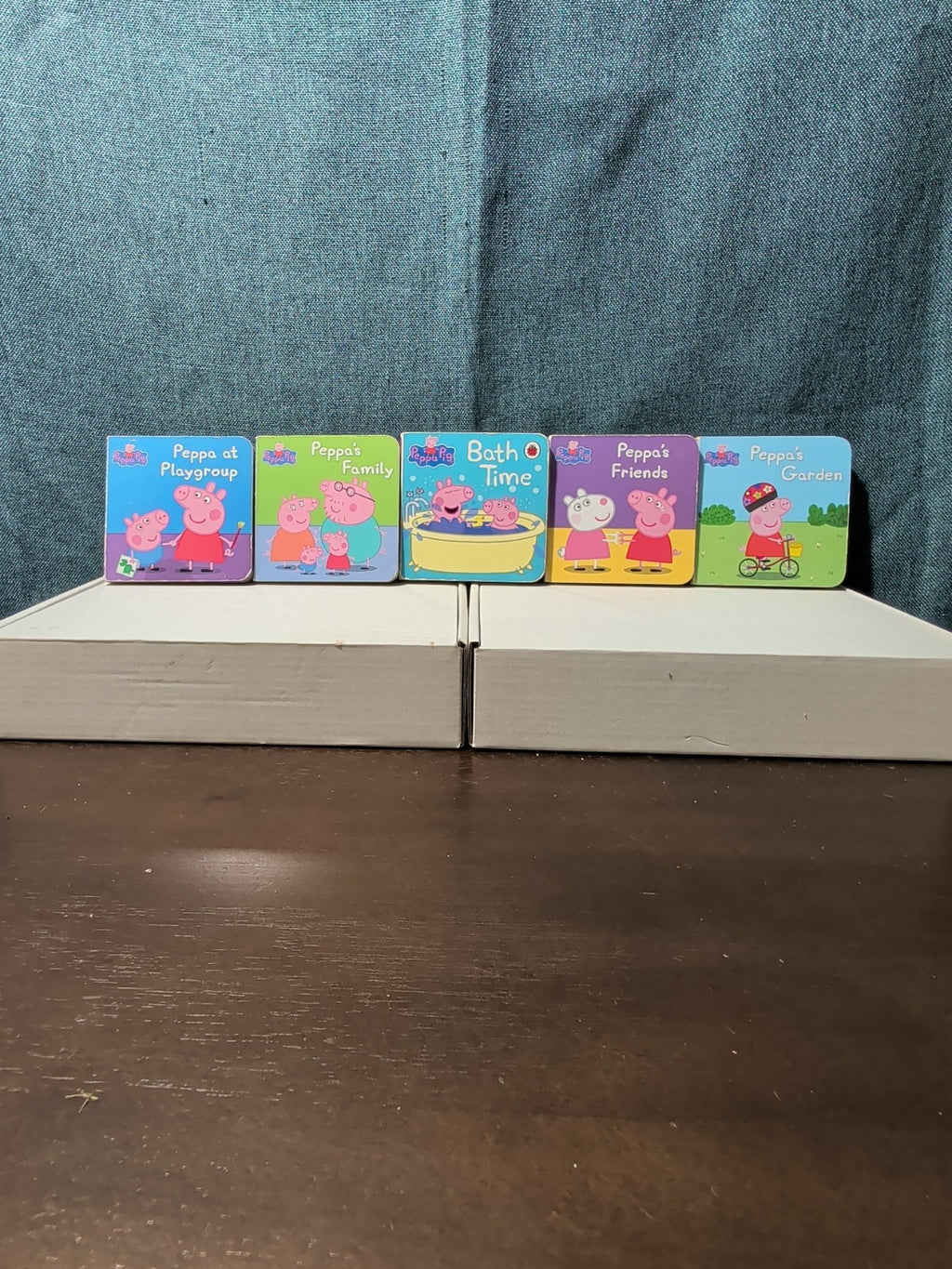 Set of 14 Peppa Pig Mini Board Books | Little Library Puzzle Backs | Travel Size