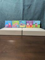 Set of 14 Peppa Pig Mini Board Books | Little Library Puzzle Backs | Travel Size