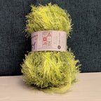 Red Heart Foxy Eyelash Yarn Lime Green
