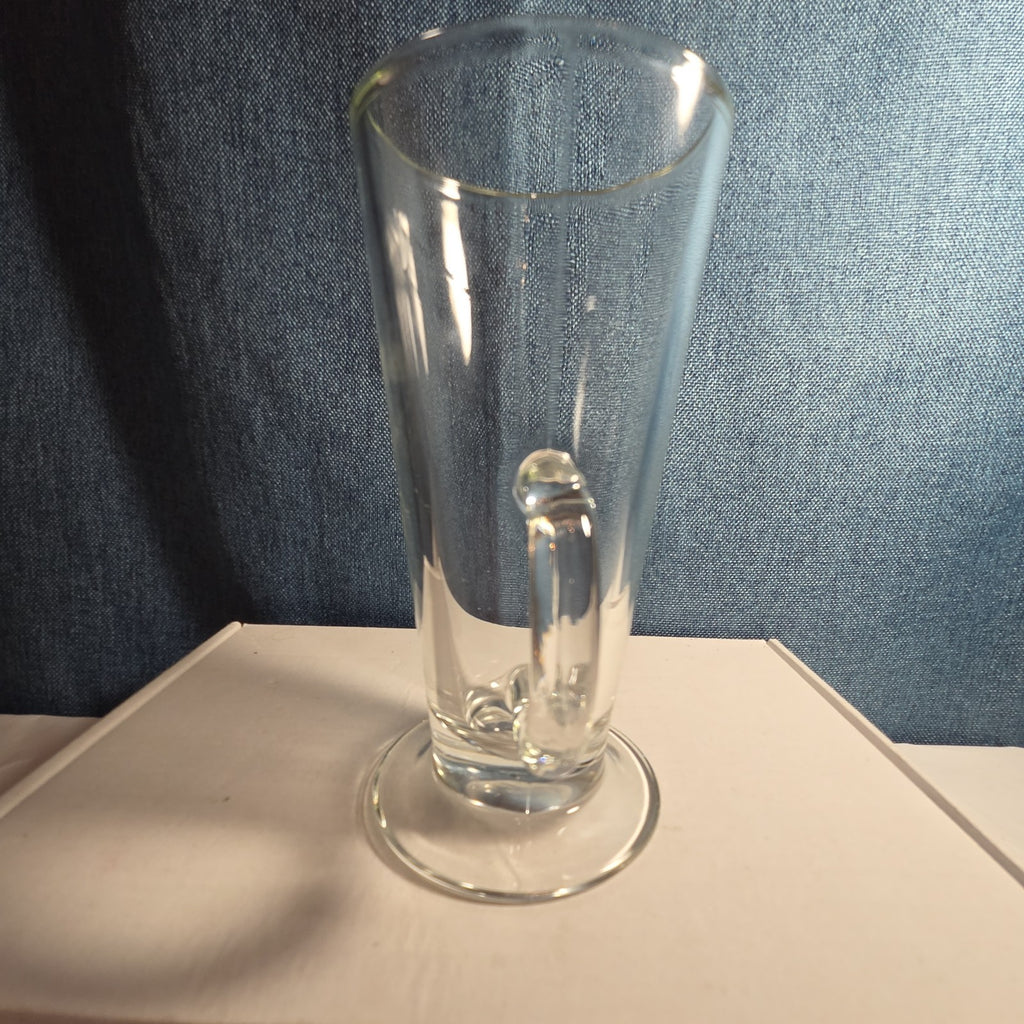 Clear Glass Irish Coffee Mug 6" Footed Latte Hot Toddy Cafe Cup Replacement
