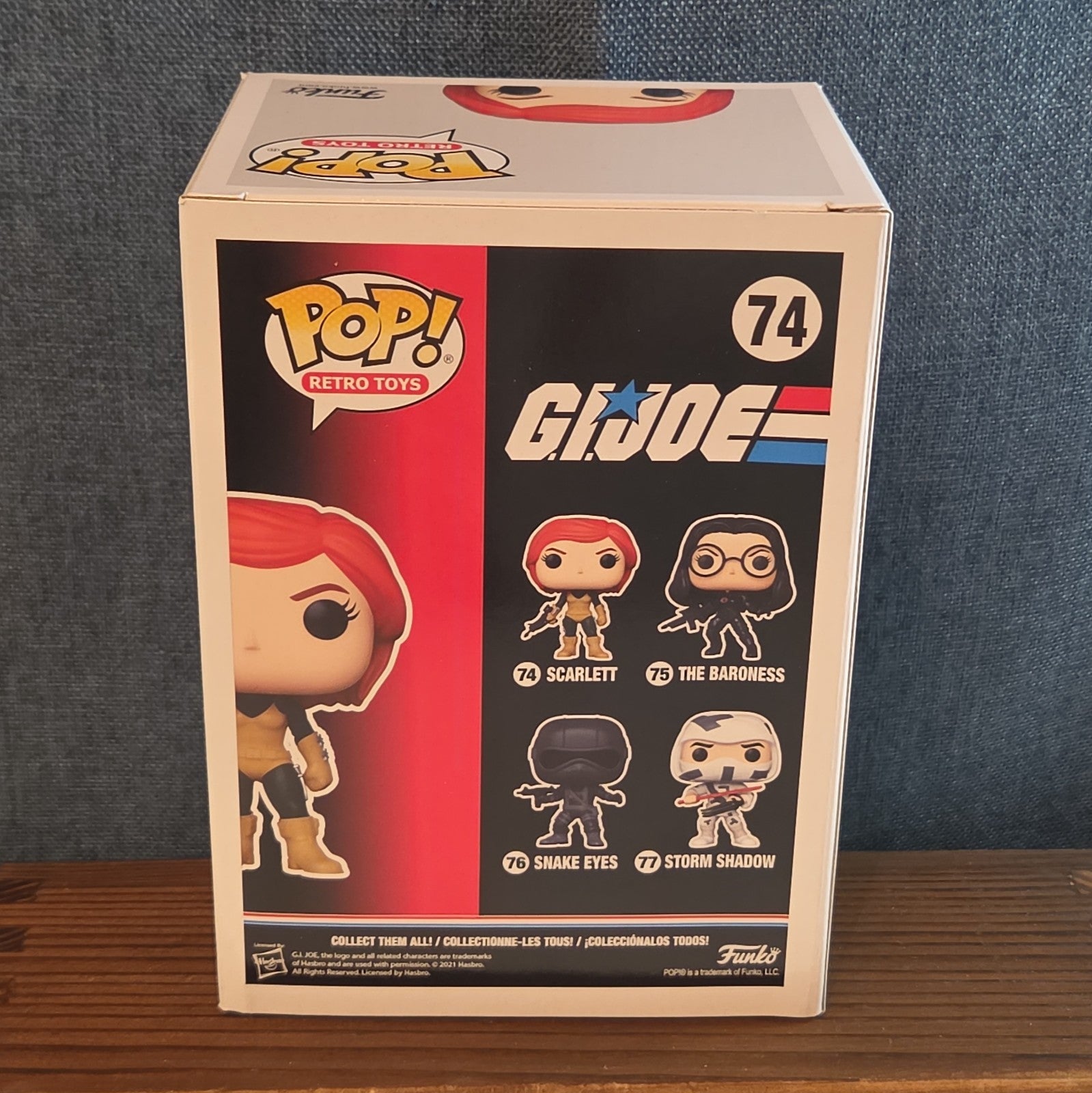 Funko Pop Retro Toys G.I. Joe Scarlett #74 New in Box with Protector