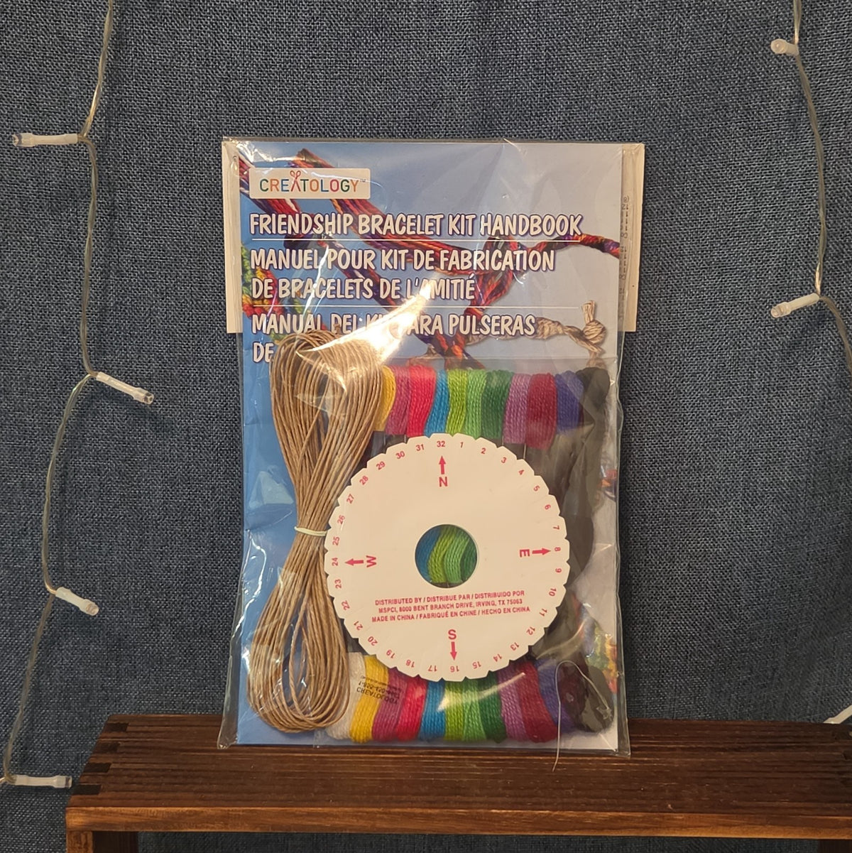 Creatology Friendship Bracelet Kit 15Pc Floss Hemp Wheel Y2K Craft