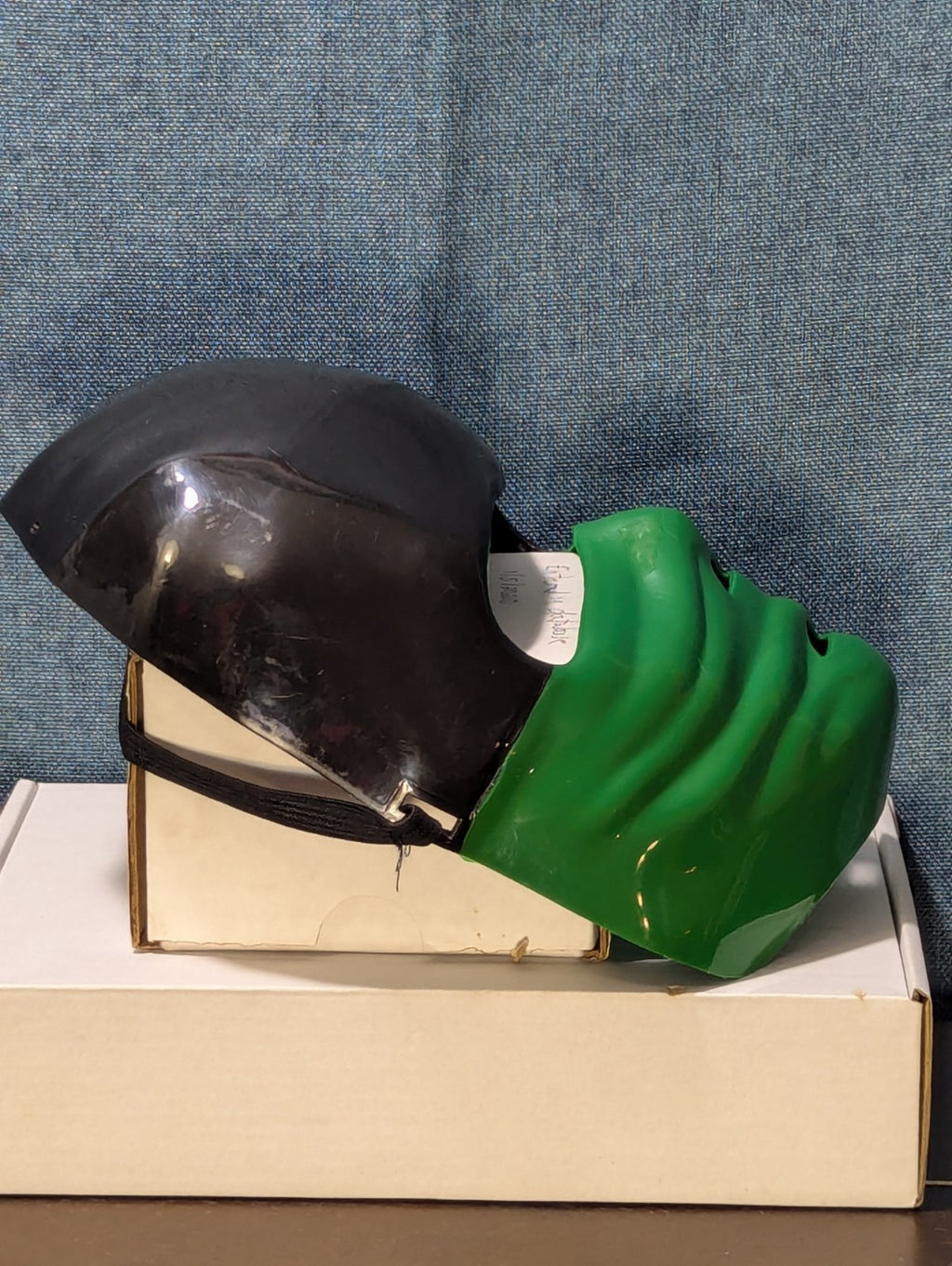 Kids Ninja Mask Green & Black Halloween Costume Accessory Dress Up Half Mask