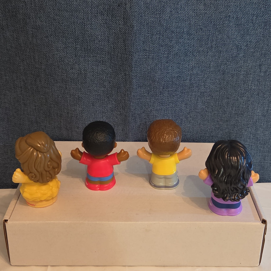 Fisher Price Little People Figures Lot of 4 Disney Belle Boy Girl Replacement