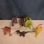 Dinosaur Toy Figures Lot of 6 T-Rex Triceratops Stegosaurus