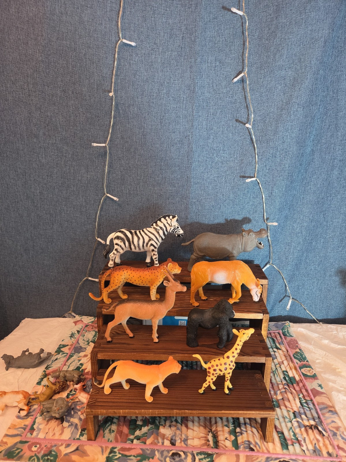 Safari Farm Animal Figure Lot Mixed Plastic Jungle