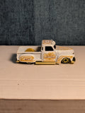 Hot Wheels La Troca | 2021 HW Art Cars White & Gold Lowrider Truck | Loose