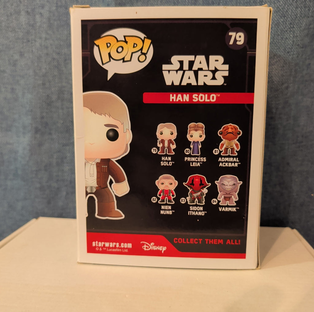 Funko POP! Star Wars Han Solo #79 Force Awakens Vinyl in Box with Protector
